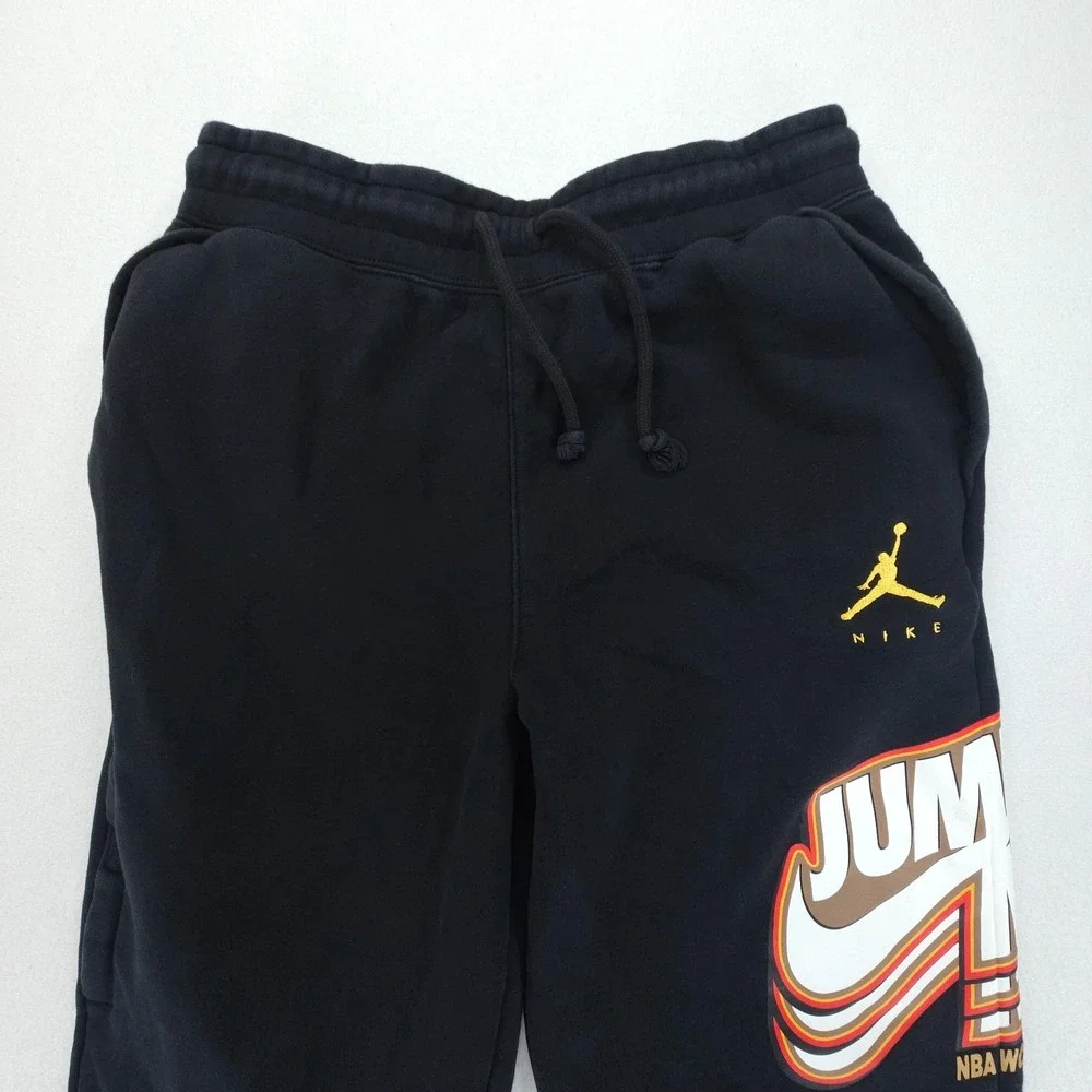 Nike Air Jordan Jump Man Bulls 91 92 93 Black Sweat Pants Mens Medium